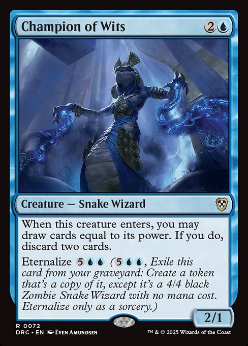 Magic the Gathering Card - Champion of Wits - MTG Circle