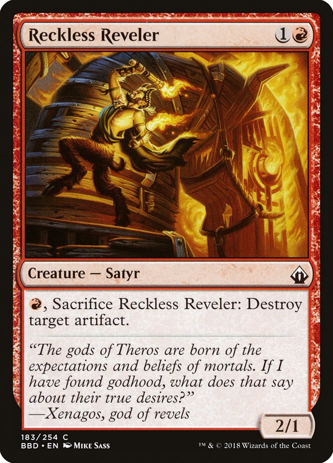 Magic the Gathering Card - Reckless Reveler - MTG Circle