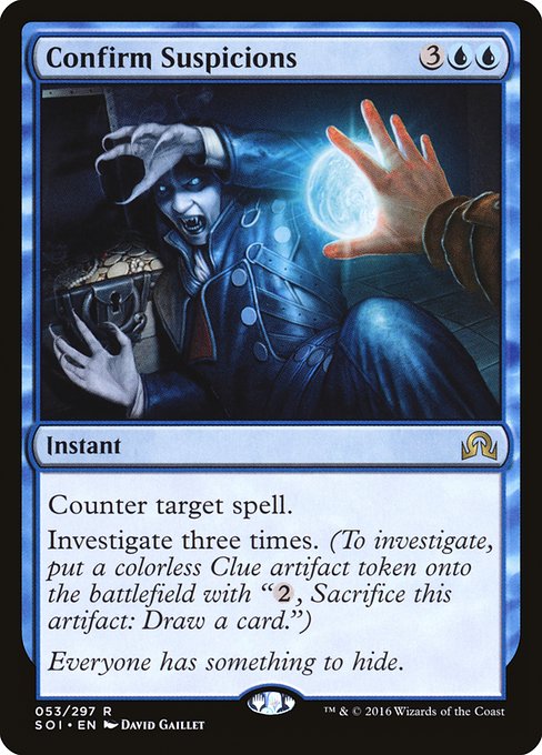 Magic the Gathering Card - Confirm Suspicions - MTG Circle