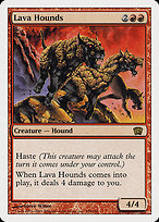 Magic the Gathering Card - Lava Hounds - MTG Circle