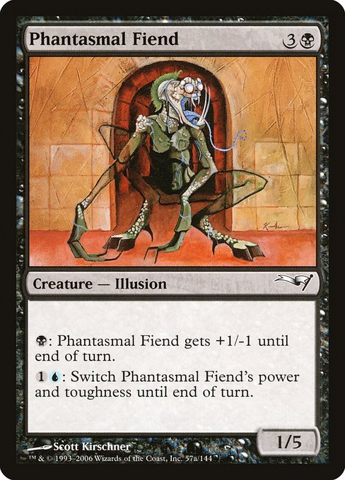 Magic the Gathering Card - Phantasmal Fiend - MTG Circle
