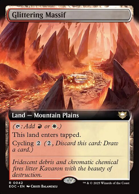 Magic the Gathering Card - Glittering Massif - MTG Circle