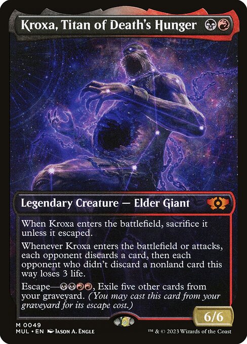 Magic the Gathering Card - Kroxa, Titan of Death's Hunger - MTG Circle
