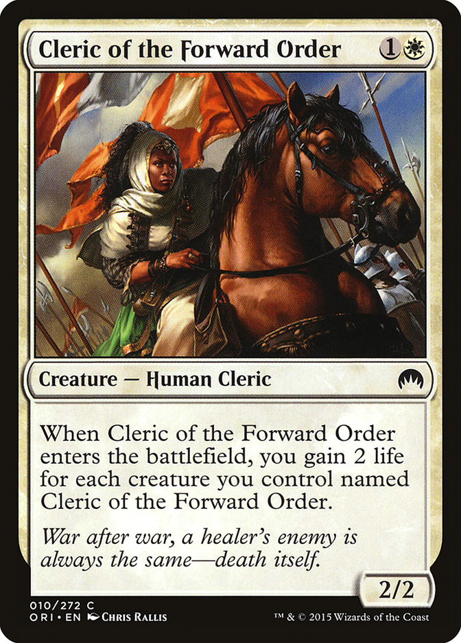 Magic the Gathering Card - Cleric of the Forward Order - MTG Circle