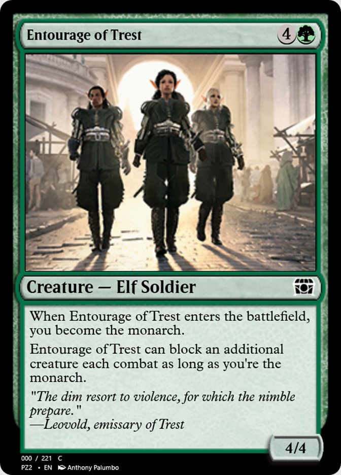 Magic the Gathering Card - Entourage of Trest - MTG Circle