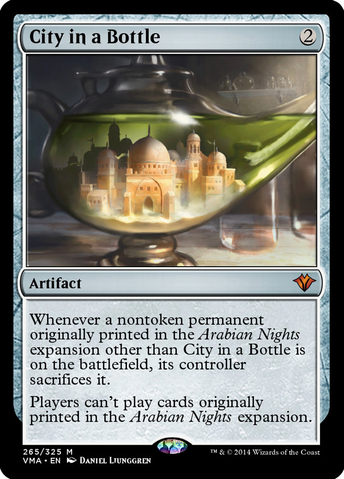 Magic the Gathering Card - City in a Bottle - MTG Circle