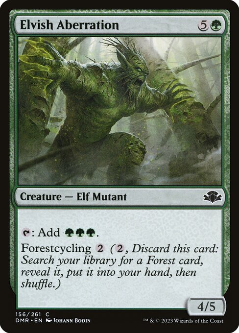 Magic the Gathering Card - Elvish Aberration - MTG Circle
