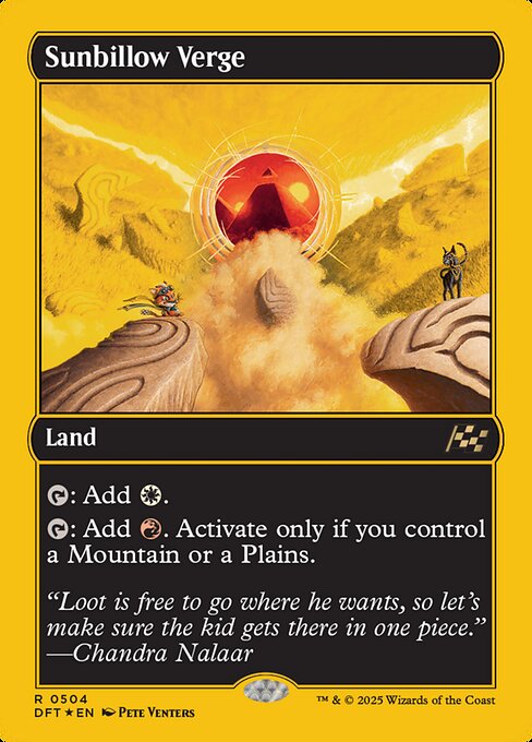 Magic the Gathering Card - Sunbillow Verge - MTG Circle