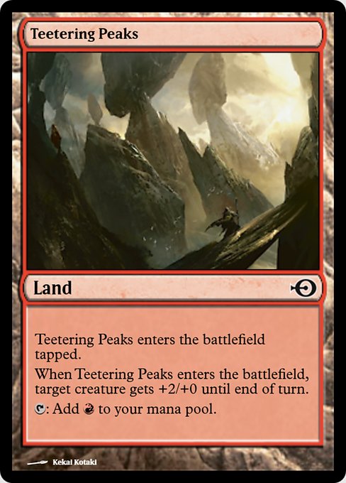 Magic the Gathering Card - Teetering Peaks - MTG Circle