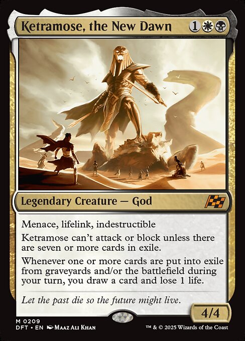 Magic the Gathering Card - Ketramose, the New Dawn - MTG Circle