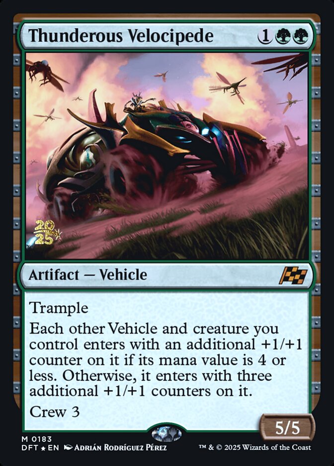 Magic the Gathering Card - Thunderous Velocipede - MTG Circle