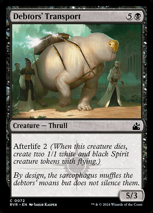 Magic the Gathering Card - Debtors' Transport - MTG Circle
