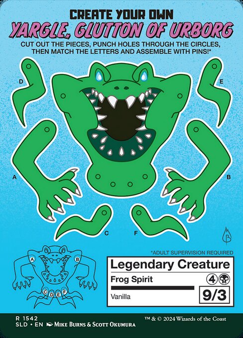 Magic the Gathering Card - Yargle, Glutton of Urborg - MTG Circle