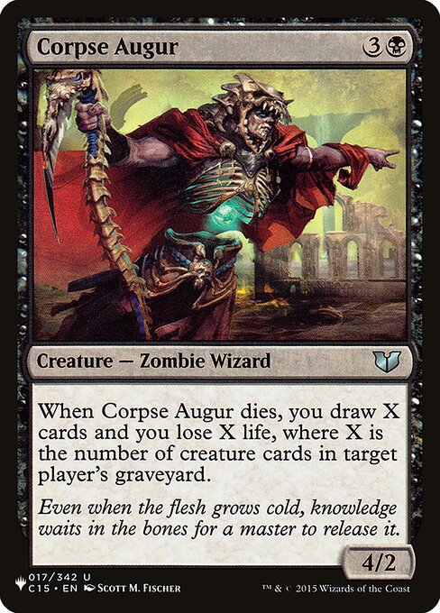 Magic the Gathering Card - Corpse Augur - MTG Circle