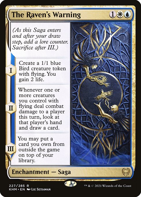 Magic the Gathering Card - The Raven's Warning - MTG Circle