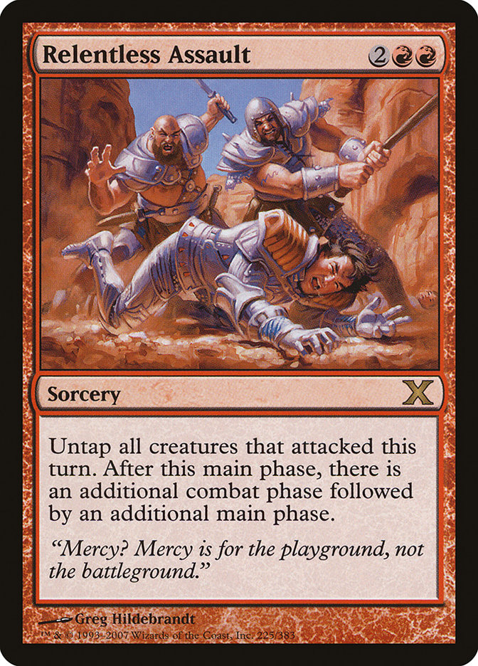 Magic the Gathering Card - Relentless Assault - MTG Circle