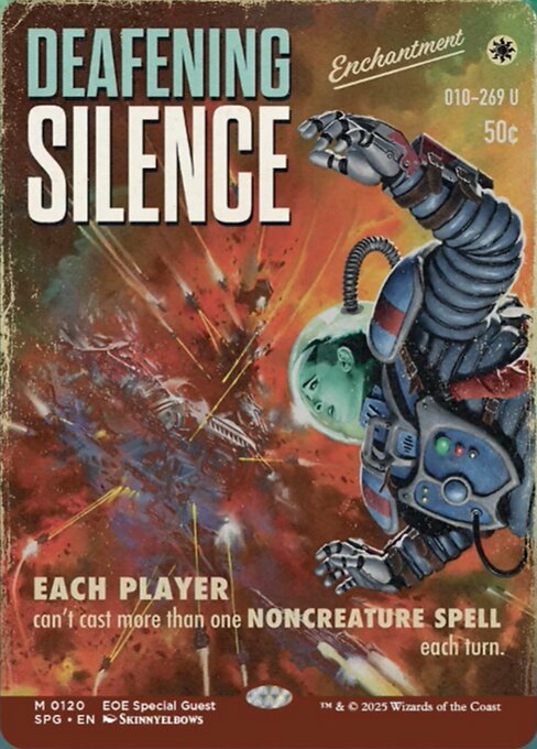 Magic the Gathering Card - Deafening Silence - MTG Circle
