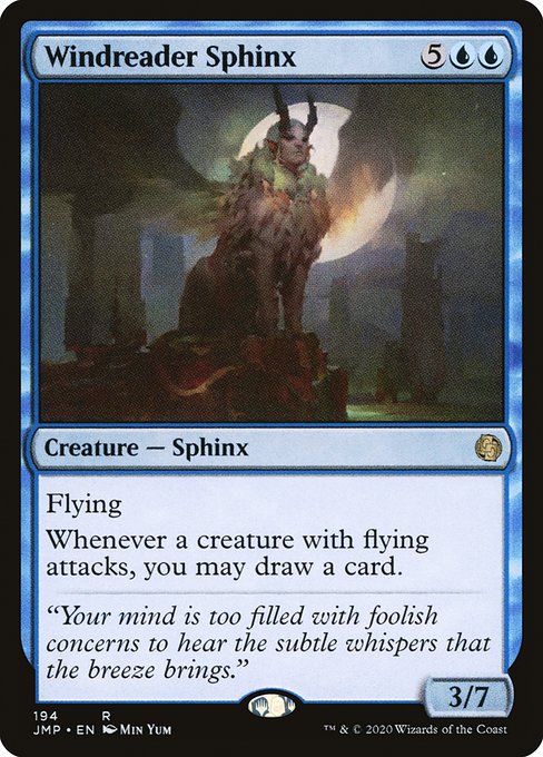 Magic the Gathering Card - Windreader Sphinx - MTG Circle