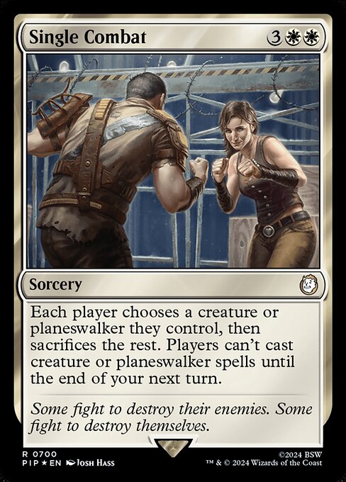 Magic the Gathering Card - Single Combat - MTG Circle