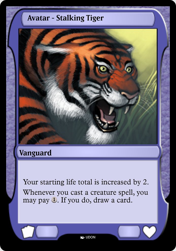 Magic the Gathering Card - Stalking Tiger Avatar - MTG Circle