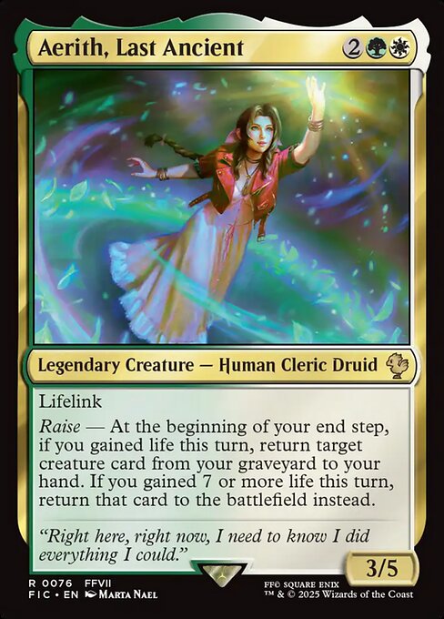 Magic the Gathering Card - Aerith, Last Ancient - MTG Circle