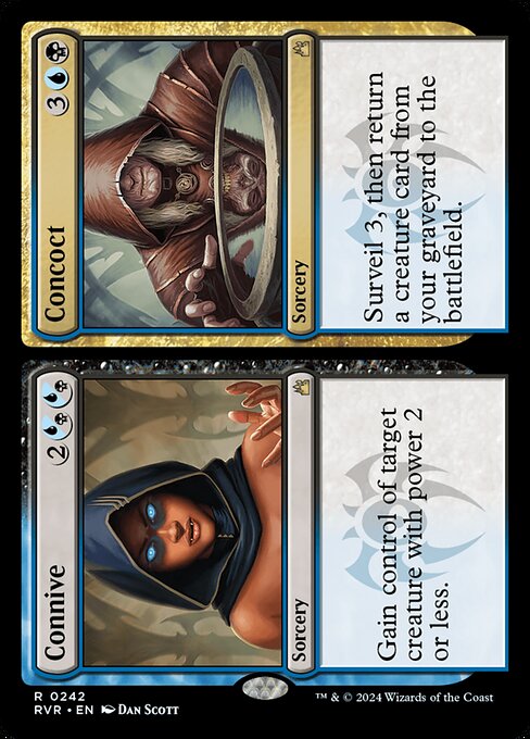 Magic the Gathering Card - Connive // Concoct - MTG Circle