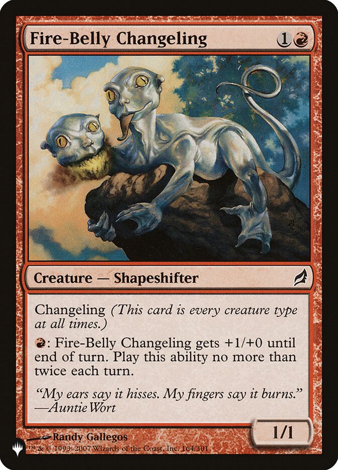 Magic the Gathering Card - Fire-Belly Changeling - MTG Circle