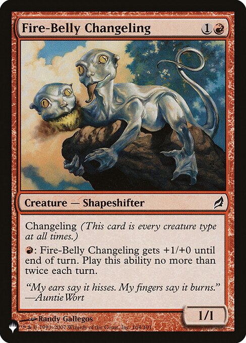 Magic the Gathering Card - Fire-Belly Changeling - MTG Circle