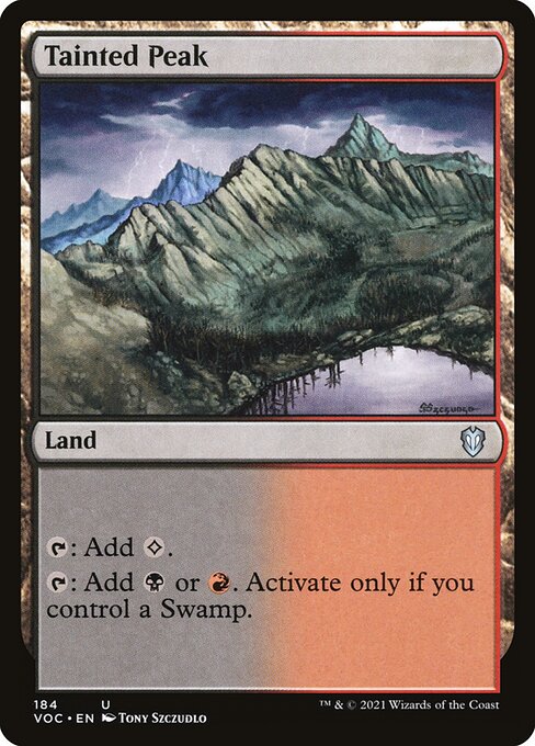 Magic the Gathering Card - Tainted Peak - MTG Circle
