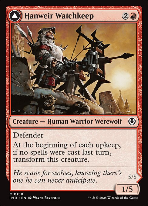 Magic the Gathering Card - Hanweir Watchkeep - MTG Circle