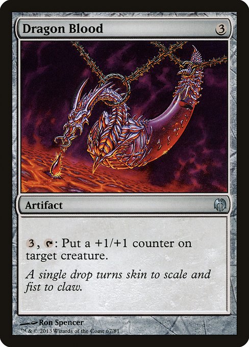 Magic the Gathering Card - Dragon Blood - MTG Circle