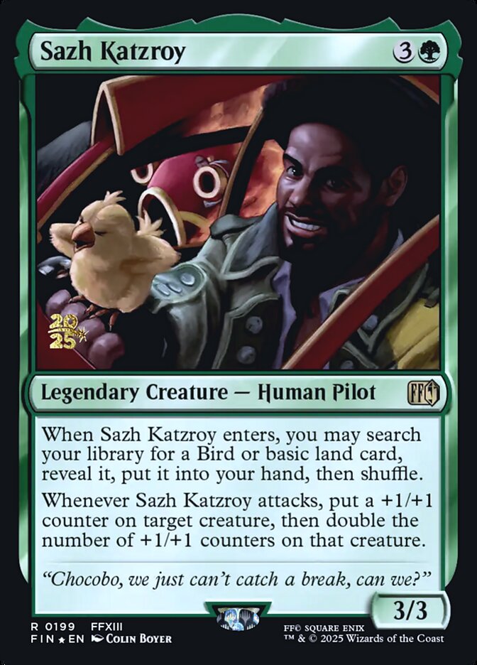 Magic the Gathering Card - Sazh Katzroy - MTG Circle