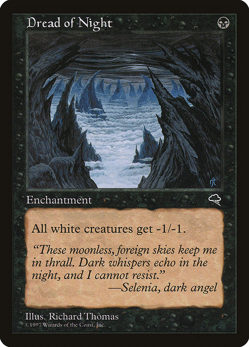 Magic the Gathering Card - Dread of Night - MTG Circle