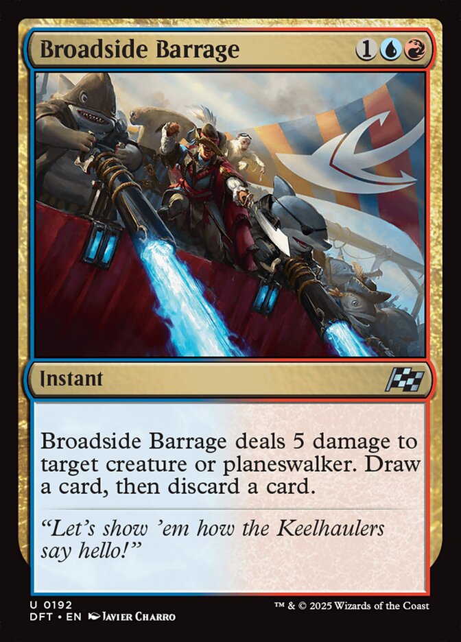 Magic the Gathering Card - Broadside Barrage - MTG Circle