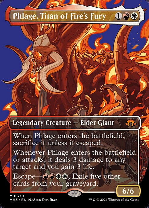 Magic the Gathering Card - Phlage, Titan of Fire's Fury - MTG Circle