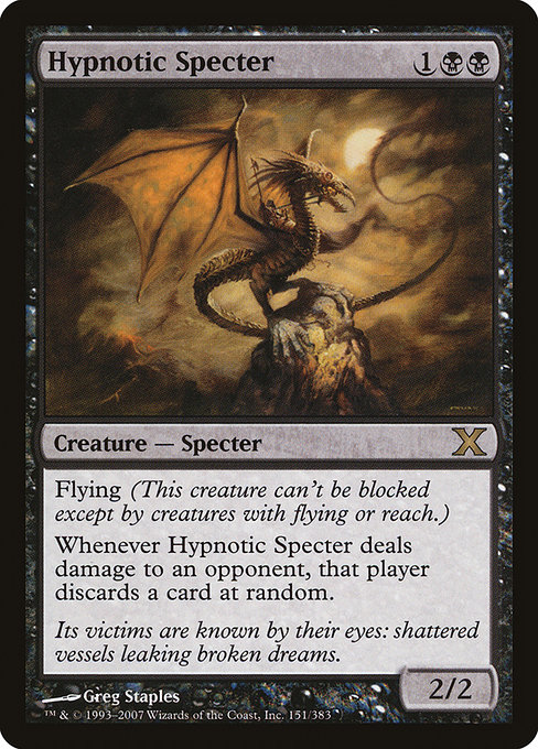 Magic the Gathering Card - Hypnotic Specter - MTG Circle