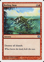 Magic the Gathering Card - Boiling Seas - MTG Circle