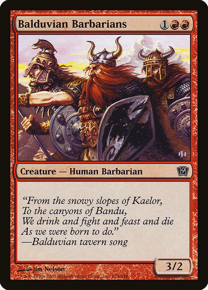 Magic the Gathering Card - Balduvian Barbarians - MTG Circle