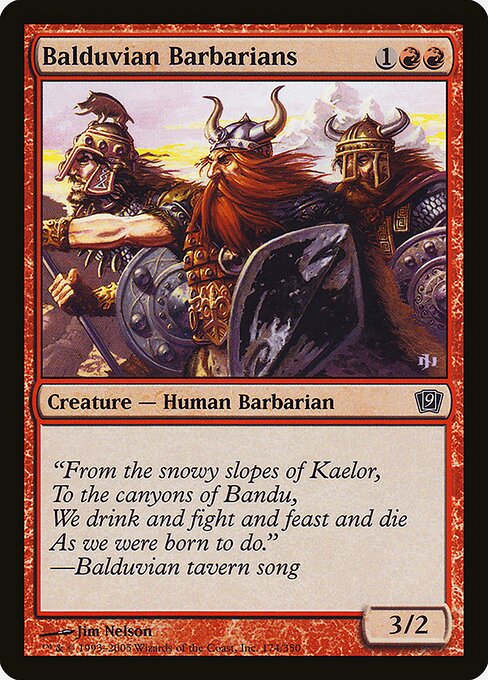 Magic the Gathering Card - Balduvian Barbarians - MTG Circle