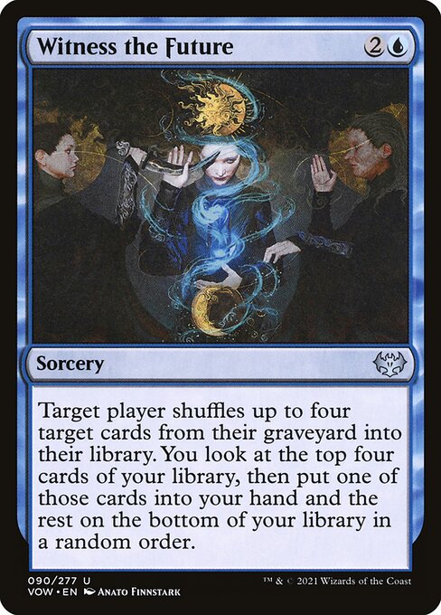 Magic the Gathering Card - Witness the Future - MTG Circle