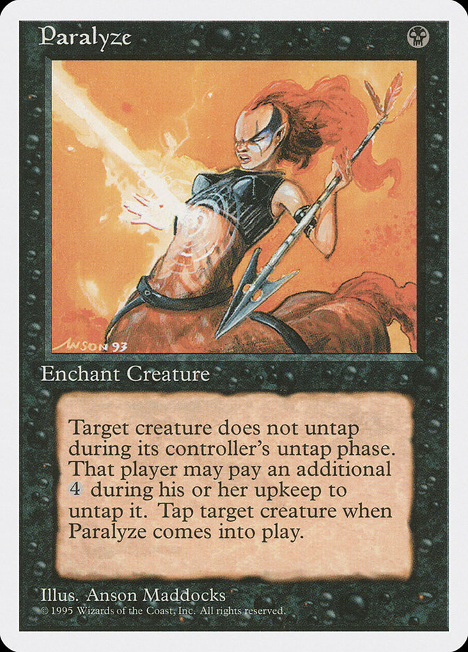 Magic the Gathering Card - Paralyze - MTG Circle