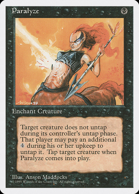 Magic the Gathering Card - Paralyze - MTG Circle