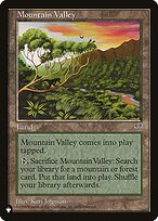 Magic the Gathering Card - Mountain Valley - MTG Circle