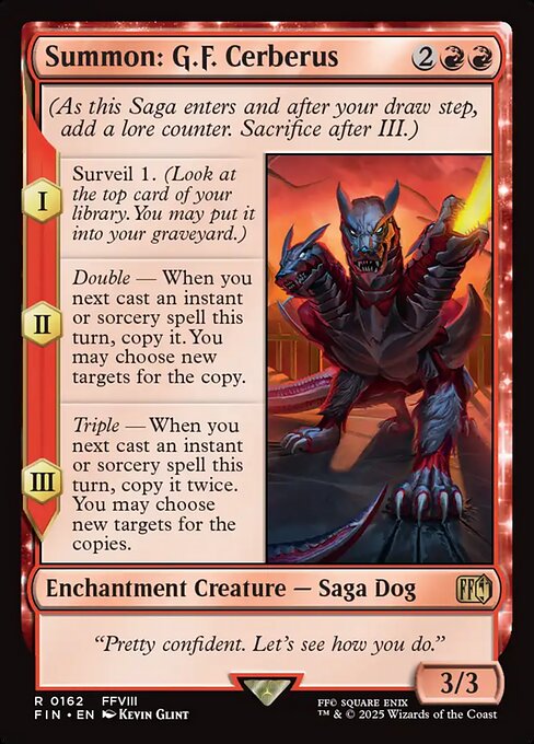 Magic the Gathering Card - Summon: G.F. Cerberus - MTG Circle