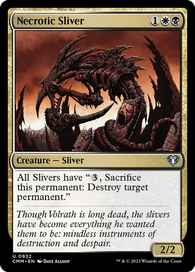 Magic the Gathering Card - Necrotic Sliver - MTG Circle