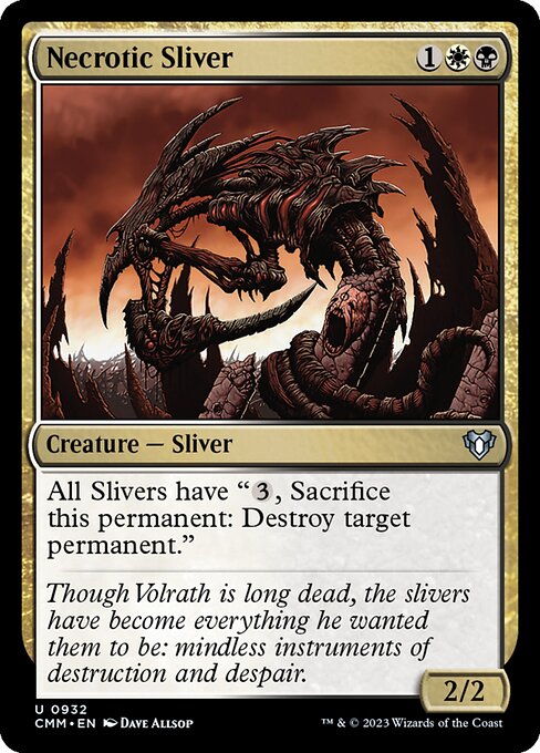 Magic the Gathering Card - Necrotic Sliver - MTG Circle