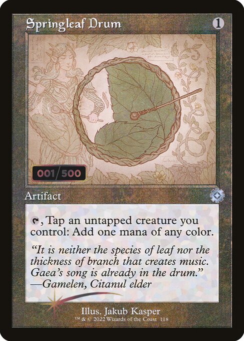 Magic the Gathering Card - Springleaf Drum - MTG Circle