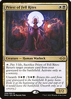 Magic the Gathering Card - Priest of Fell Rites - MTG Circle