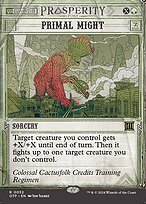 Magic the Gathering Card - Primal Might - MTG Circle