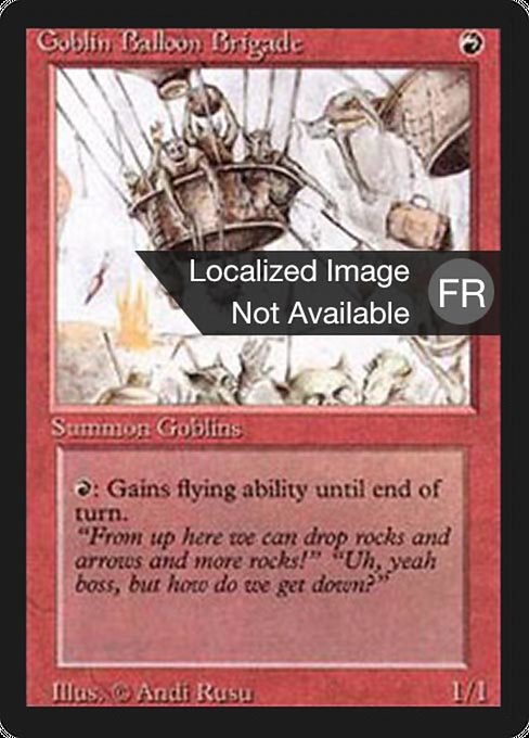 Magic the Gathering Card - Goblin Balloon Brigade - MTG Circle